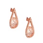 JEWELTUDE-Γυναικεία ασημένια σκουλαρίκια JEWELTUDE ροζ χρυσά