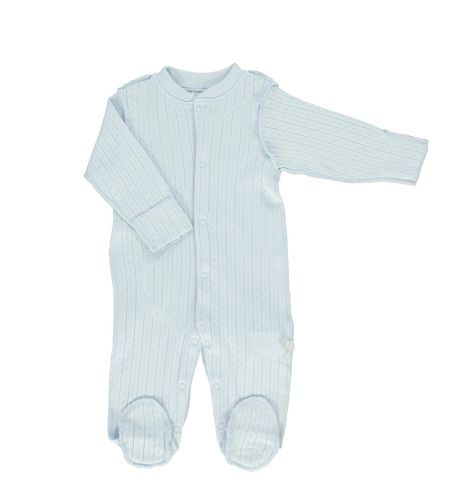 Παιδικά/Baby/Ρούχα/Φορμάκια-Κορμάκια SAM 0-13 - Βρεφικό ολόσωμο φορμάκι SAM 0-13 ΜΝΧ POINTEL γαλάζιο