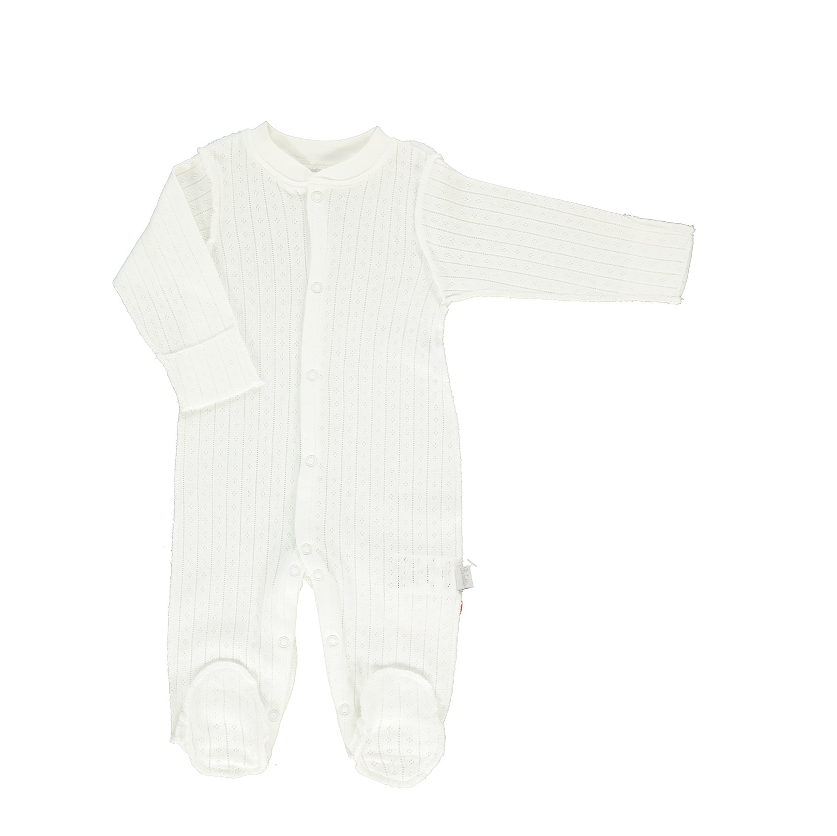 Παιδικά/Baby/Ρούχα/Φορμάκια-Κορμάκια SAM 0-13 - Βρεφικό ολόσωμο φορμάκι SAM 0-13 ΜΜΧ POINTEL λευκό