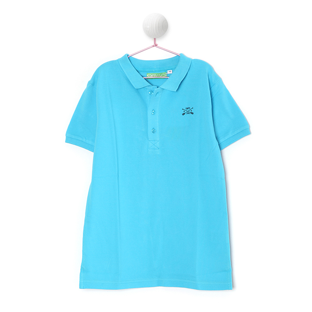Παιδικά/Boys/Ρούχα/Μπλούζες Κοντομάνικες-Αμάνικες SAM 0-13 - Παιδική polo μπλούζα SAM 0-13 μπλε