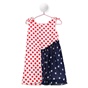 SAM 0-13-Παιδικό φόρεμα SAM 0-13 λευκό μπλε κόκκινο πουά