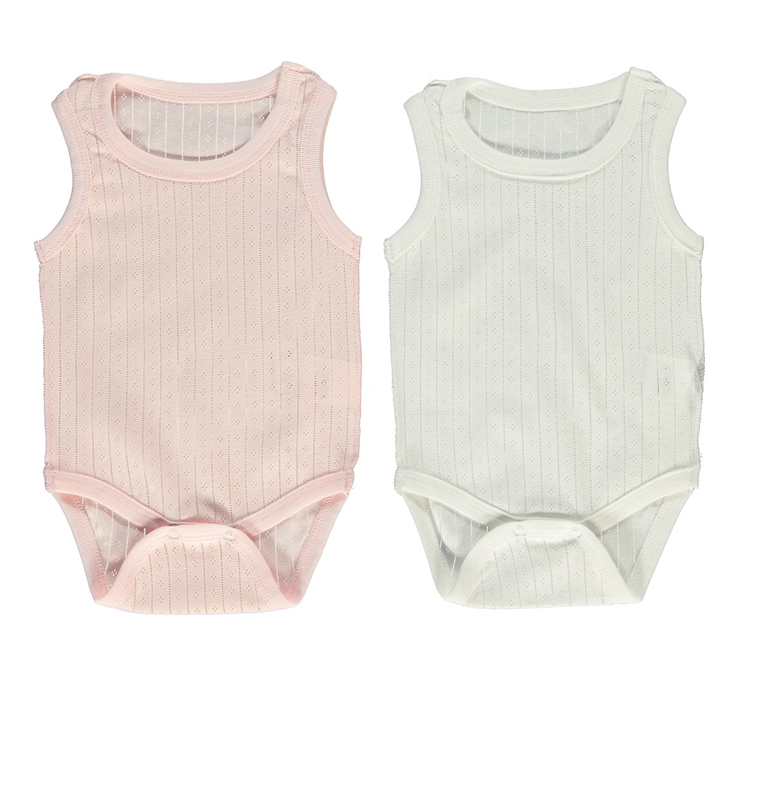 Παιδικά/Baby/Ρούχα/Φορμάκια-Κορμάκια SAM 0-13 - Βρεφικά φορμάκια σετ των 2 SAM 0-13 POINTEL εκρού ροζ
