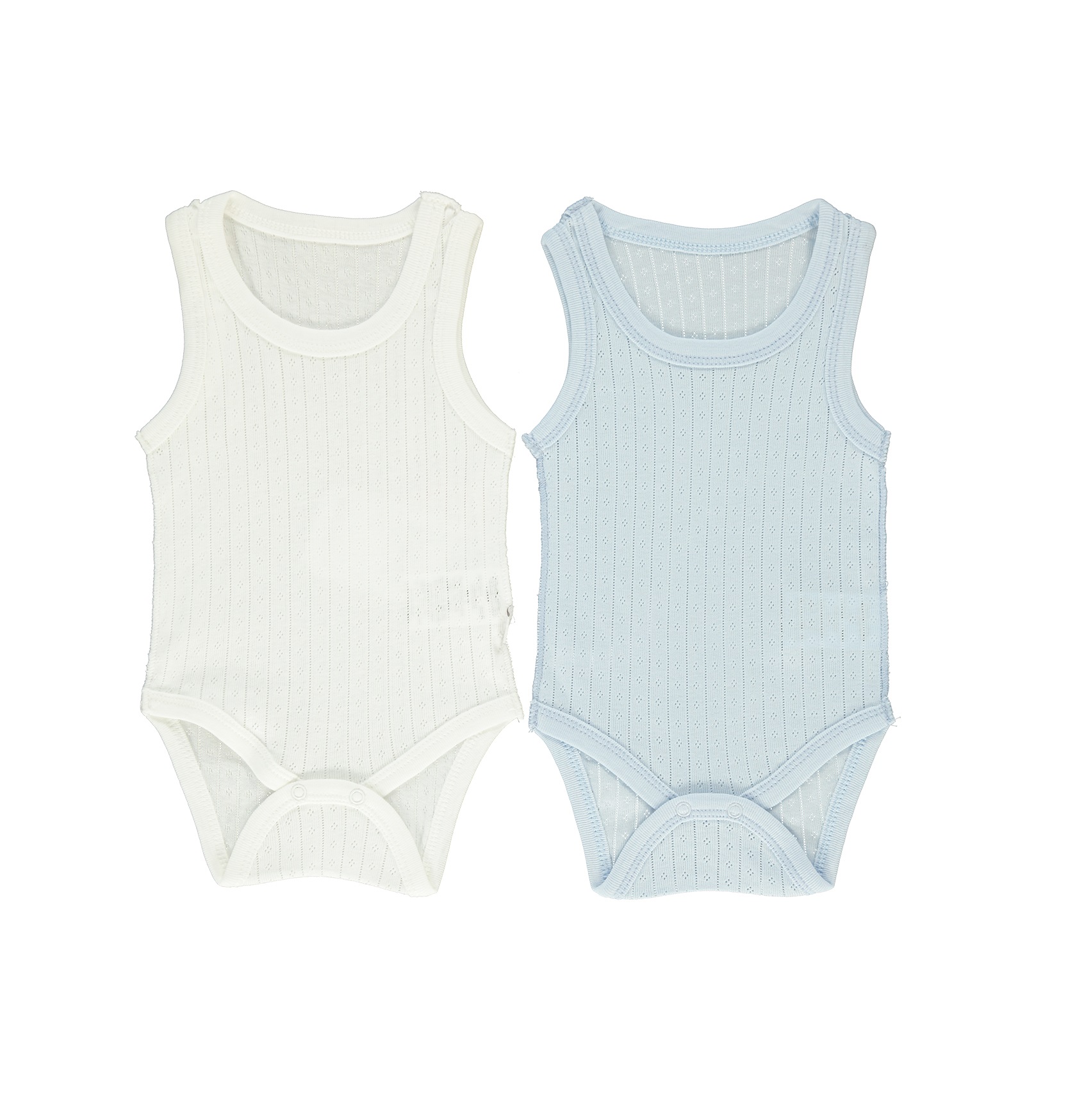 Παιδικά/Baby/Ρούχα/Φορμάκια-Κορμάκια SAM 0-13 - Βρεφικά φορμάκια σετ των 2 SAM 0-13 POINTEL γαλάζιο εκρού