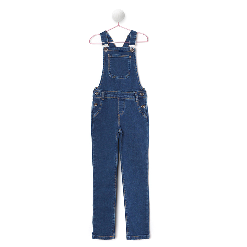 Παιδικά/Girls/Ρούχα/Παντελόνια SAM 0-13 - Παιδική jean σαλοπέτα SAM 0-13 μπλε