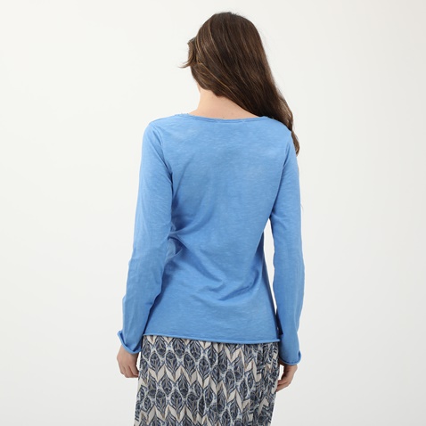 'ALE-Γυναικεία βαμβακερή μπλούζα 'ALE μπλε