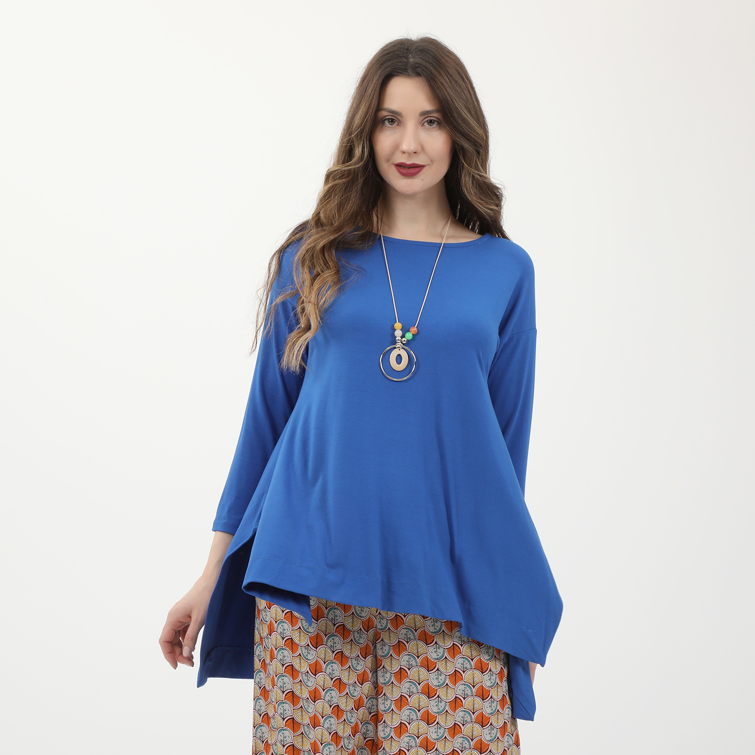 Γυναικεία/Ρούχα/Μπλούζες/Μακρυμάνικες 'ALE - Γυναικεία μακριά μπλούζα 'ALE μπλε