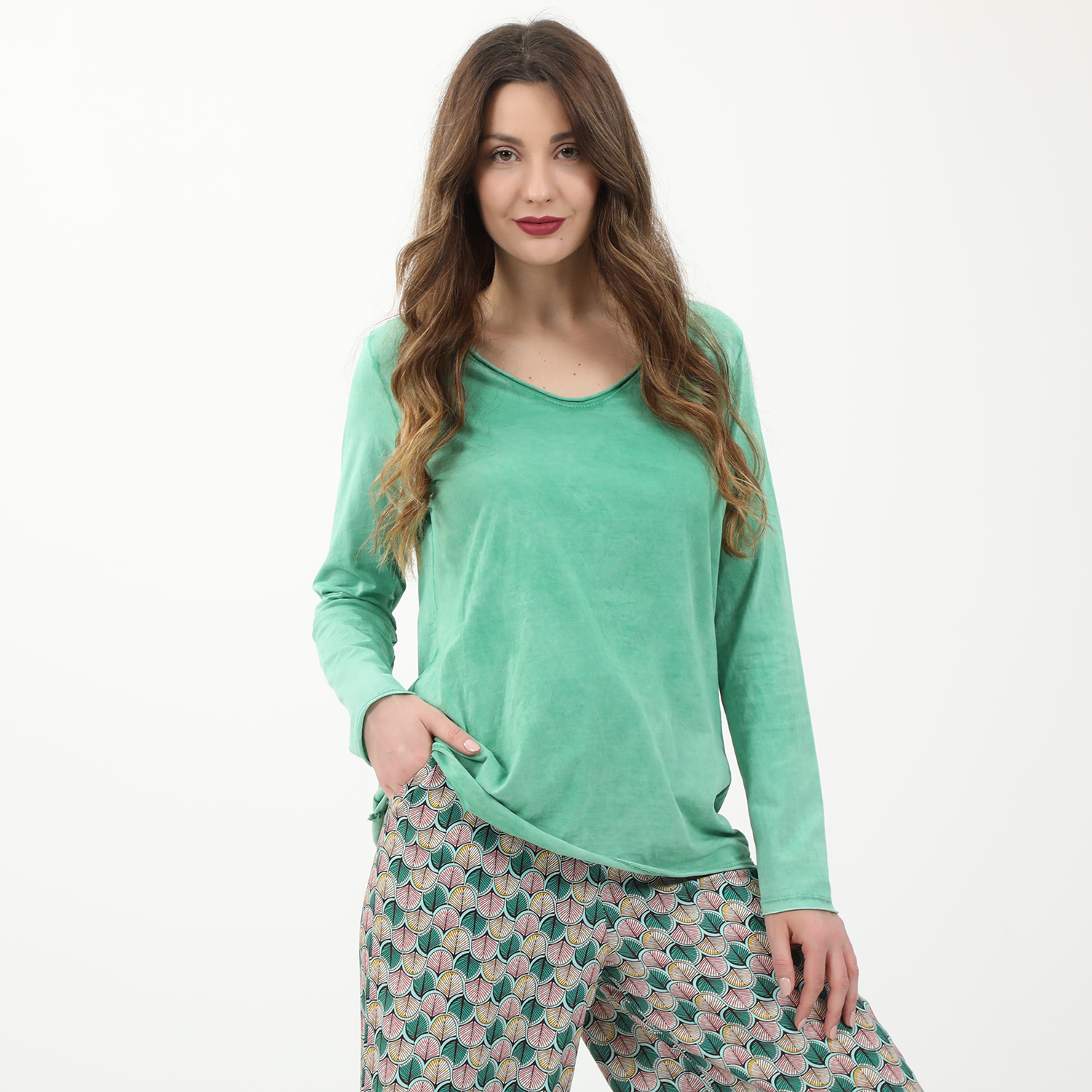 Γυναικεία/Ρούχα/Μπλούζες/Μακρυμάνικες 'ALE - Γυναικεία μπλούζα 'ALE πράσινη