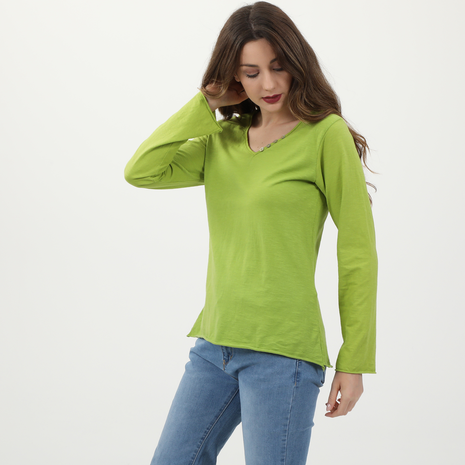 ATTRATTIVO Γυναικεία μπλούζα ATTRATTIVO πράσινη lime
