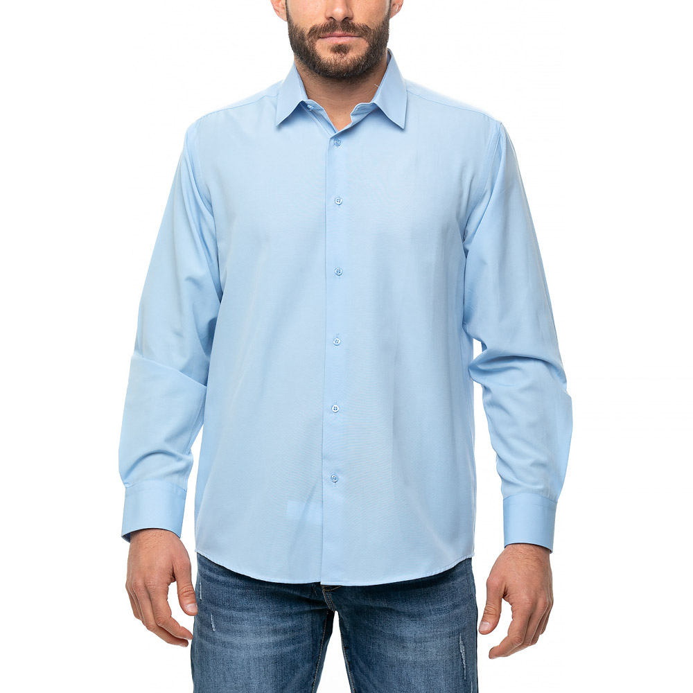 Ανδρικά/Ρούχα/Πουκάμισα/Μακρυμάνικα AMERICANINO - Ανδρικό πουκάμισο AMERICANINO μπλε
