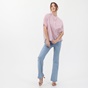 ATTRATTIVO-Γυναικείο πουκάμισο ATTRATTIVO ροζ λευκό
