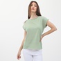 ATTRATTIVO-Γυναικεία μπλούζα ATTRATTIVO πράσινη λευκή ριγέ