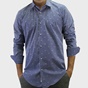 DORS-Ανδρικό πουκάμισο DORS ριγέ μπλε λευκό