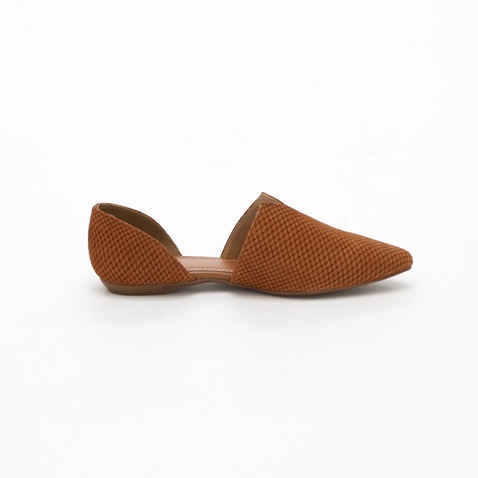 JOY'S-Γυναικείες flat γόβες JOY'S καφέ