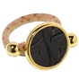 APOXYLO-Γυναικείο δαχτυλίδι από φελλό APOXYLO 9019 SUMMER BLACK μαύρο