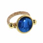 APOXYLO-Γυναικείο δαχτυλίδι από φελλό APOXYLO 9021 SUMMER BLUE GLASS 