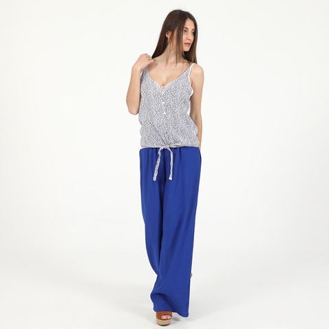ATTRATTIVO-Γυναικεία αμάνικη μπλούζα ATTRATTIVO λευκή μπλε