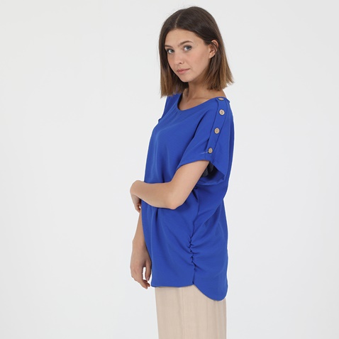 ATTRATTIVO-Γυναικεία μπλούζα ATTRATTIVO μπλε