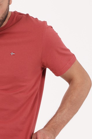 NAPAPIJRI-Ανδρικό t-shirt NAPAPIJRI SALIS C SS 1 κόκκινο