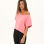 BODYTALK-Γυναικεία cropped μπλούζα BODYTALK 1201-904128 LOOSE ροζ
