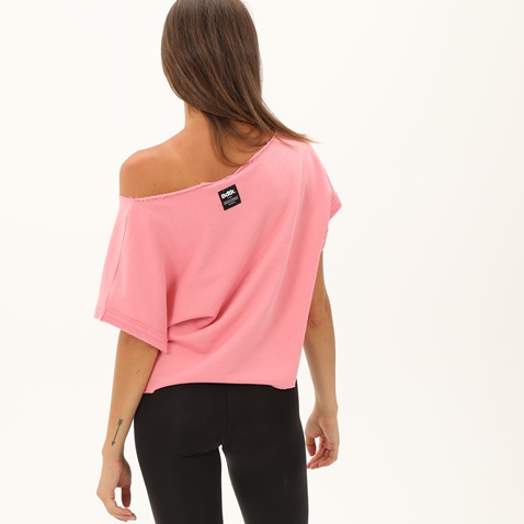 BODYTALK-Γυναικεία cropped μπλούζα BODYTALK 1201-904128 LOOSE ροζ