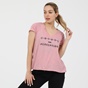 BODYTALK-Γυναικείο t-shirt BODYTALK LOOSE V-NECK ροζ
