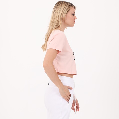 BODYTALK-Γυναικείο cropped t-shirt BODYTALK ροζ