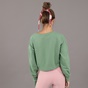 BODYTALK-Γυναικεία cropped φούτερ μπλούζα BODYTALK πράσινη