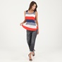 ATTRATTIVO-Γυναικεία μπλούζα ATTRATTIVO ριγέ λευκό, κόκκινο και μπλε