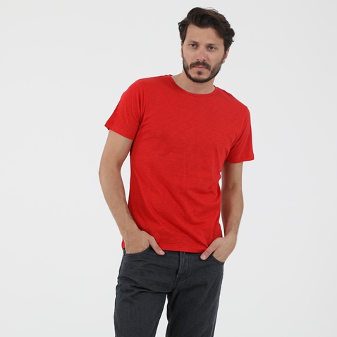 STAFF JEANS-Ανδρικό t-shirt STAFF JEANS MALONE κόκκινο