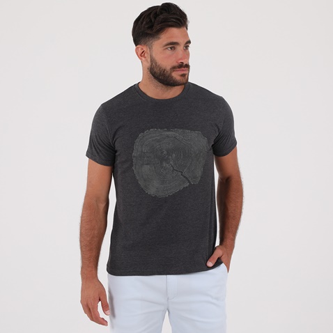 DORS-Ανδρικό t-shirt DORS σκούρο γκρι