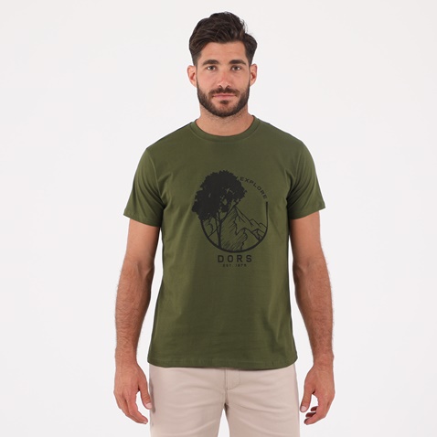 DORS-Ανδρικό t-shirt DORS πράσινο