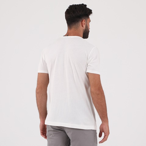 DIRTY LAUNDRY-Ανδρική κοντομάνικη μπλούζα DIRTY LAUNDRY DLMT0120F SOFT MODAL CREWNECK λευκή