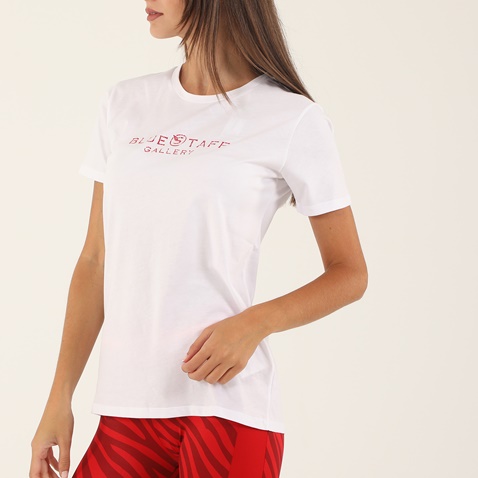 STAFF JEANS-Γυναικείο t-shirt STAFF JEANS 63-099.041 SUMMER λευκό
