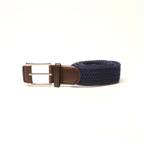 MARTIN & CO-Ανδρική πλεκτή ζώνη MARTIN & CO 121-120-0222 μπλε