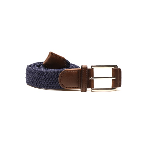 MARTIN & CO-Ανδρική πλεκτή ζώνη MARTIN & CO 121-120-0222 μπλε