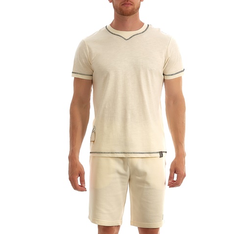ADMIRAL-Ανδρικό κοντομάνικο μπλουζάκι ADMIRAL 1121480153 T-S OLADA RLY 2ND UN Z λευκό