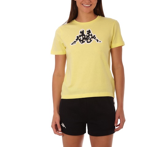 KAPPA-Γυναικείο t-shirt KAPPA T-S 1156480027 LOGO DADOMI FS WMN κίτρινο