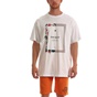 ADMIRAL-Ανδρικό t-shirt ADMIRAL 1121480174 T-S POLEN OVS RLY 3RD λευκό