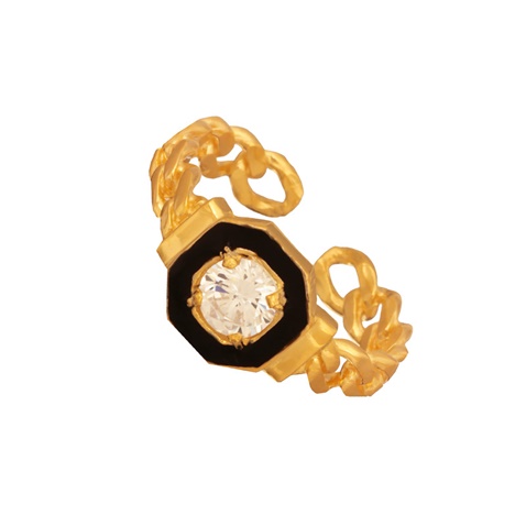 JEWELTUDE-Γυναικείο ασημένιο δαχτυλίδι JEWELTUDE 14100 επίχρυσο 