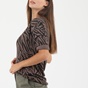ATTRATTIVO-Γυναικεία μπλούζα ATTRATTIVO 9914895F καφέ zebra