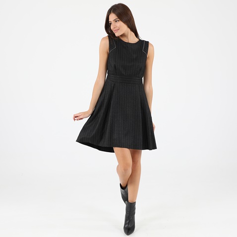 ATTRATTIVO-Γυναικείο mini φόρεμα ATTRATTIVO μαύρο
