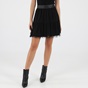 ATTRATTIVO-Γυναικεία mini φούστα ATTRATTIVO 92506571 μαύρη ασημί