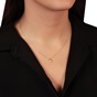 JEWELTUDE-Γυναικείο κοντό ασημένιο κολιέ JEWELTUDE 14476 Ηλιος χρυσό