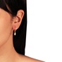 JEWELTUDE-Γυναικεία ασημένια σκουλαρίκια huggies JEWELTUDE 14510 χρυσά