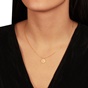 JEWELTUDE-Γυναικείο ασημένιο κοντό κολιέ JEWELTUDE 15601 χρυσό