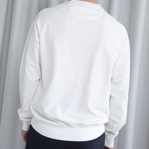 EDWARD JEANS-Ανδρική φούτερ μπλούζα EDWARD JEANS KONNOR λευκή