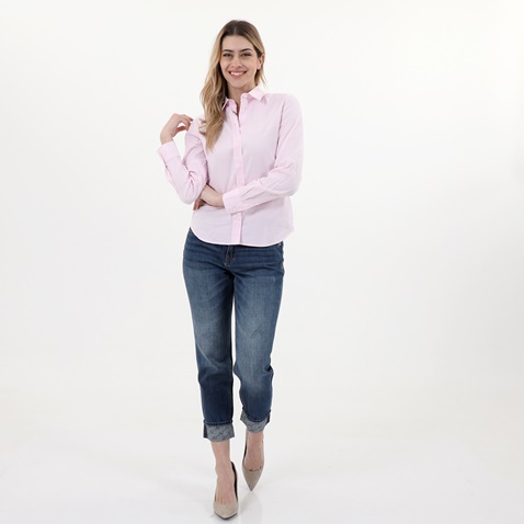 GANT-Γυναικείο πουκάμισο GANT 4320179 REGULAR OXFORD ροζ