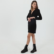 KARL LAGERFELD-Γυναικείο mini φόρεμα σακάκι KARL LAGERFELD 216W1307 APPAREL PUNTO μαύρο