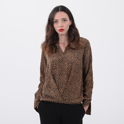 GAUDI-Γυναικεία μπλούζα GAUDI GJC.0W1.030.047 μπεζ leopard