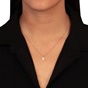 JEWELTUDE-Γυναικείο ασημένιο κολιέ JEWELTUDE 14155 ρόζ επιχρυσωμένο